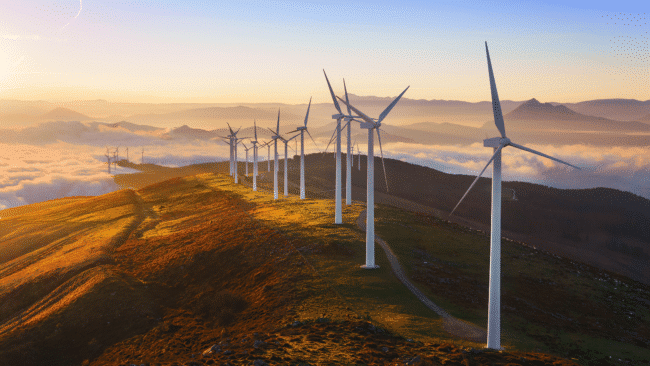 Wind Turbines generating Wind Power